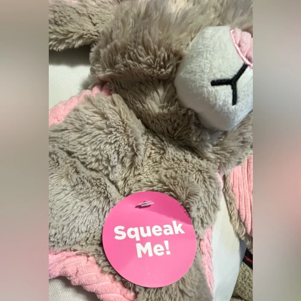 NWT Flappiez Outward Hound Flappiez Bunny Dog Toy with White and Pink Accents